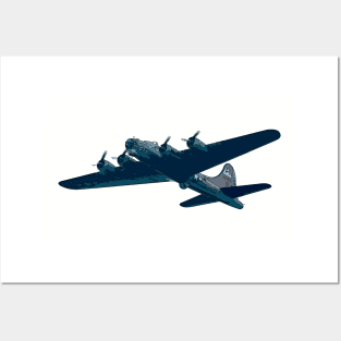 B-17 Bomber Airplane Posters and Art